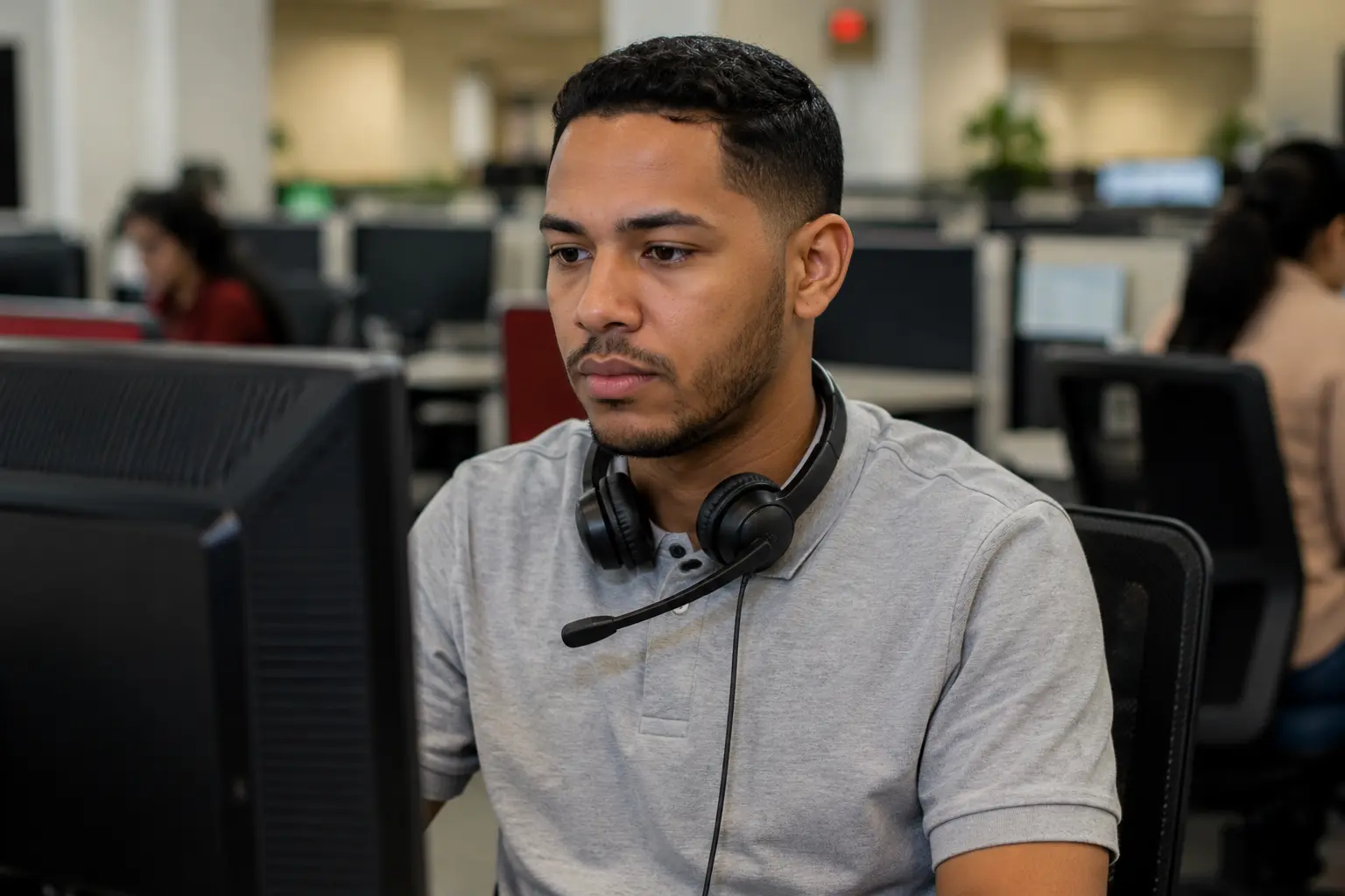 Agent already working in a call center